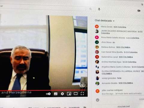 “S.O.S. Colombia”, la súplica del Paro Nacional que se tomó chat de transmisión de la ONU