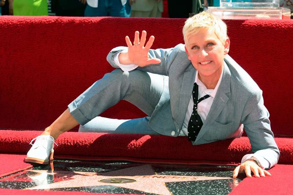 La presentadora de televisión Ellen DeGeneres.