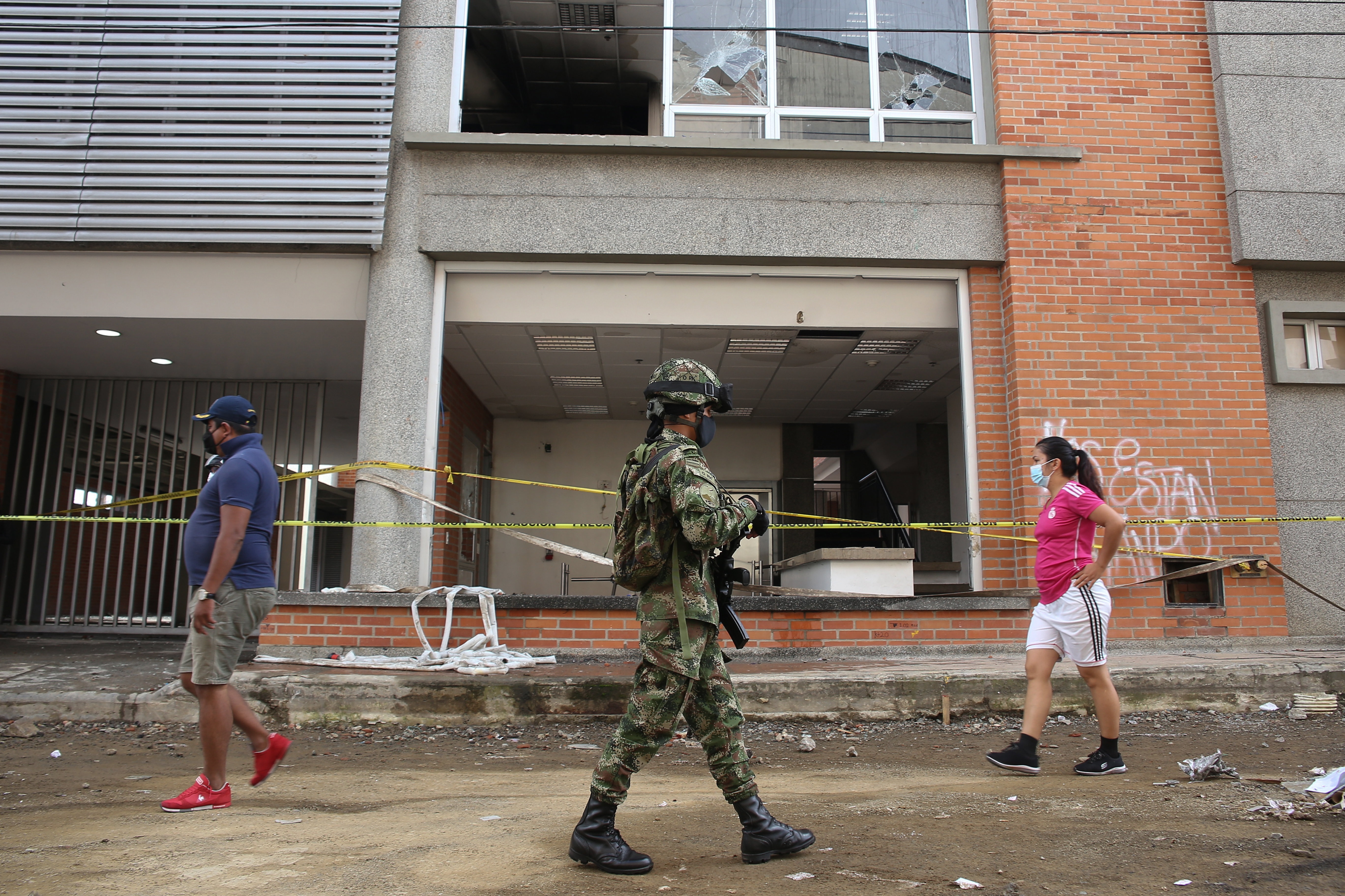 La sede de Medicina Legal fue destruida en Popayán el pasado 14 de mayo.