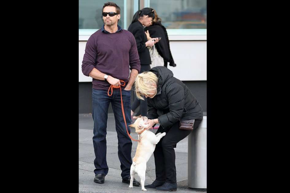 Hugh Jackman con su esposa Deborra LeeFurness. / Bang Showbiz