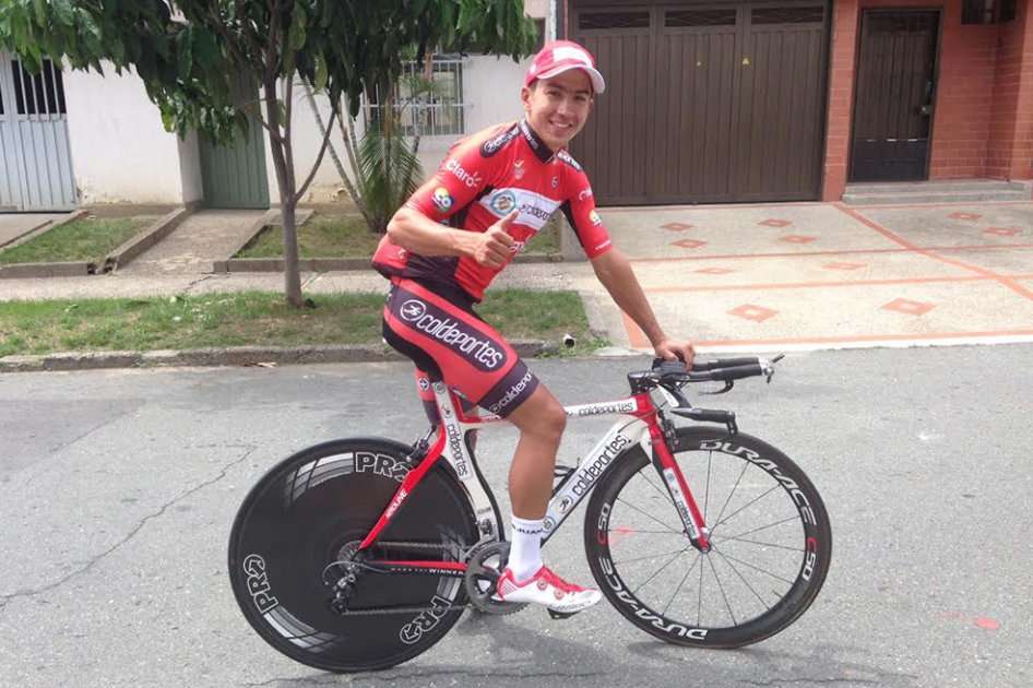 Juan Esteban Arango, pedalista del Coldeportes Claro. Foto: Oficina de Prensa