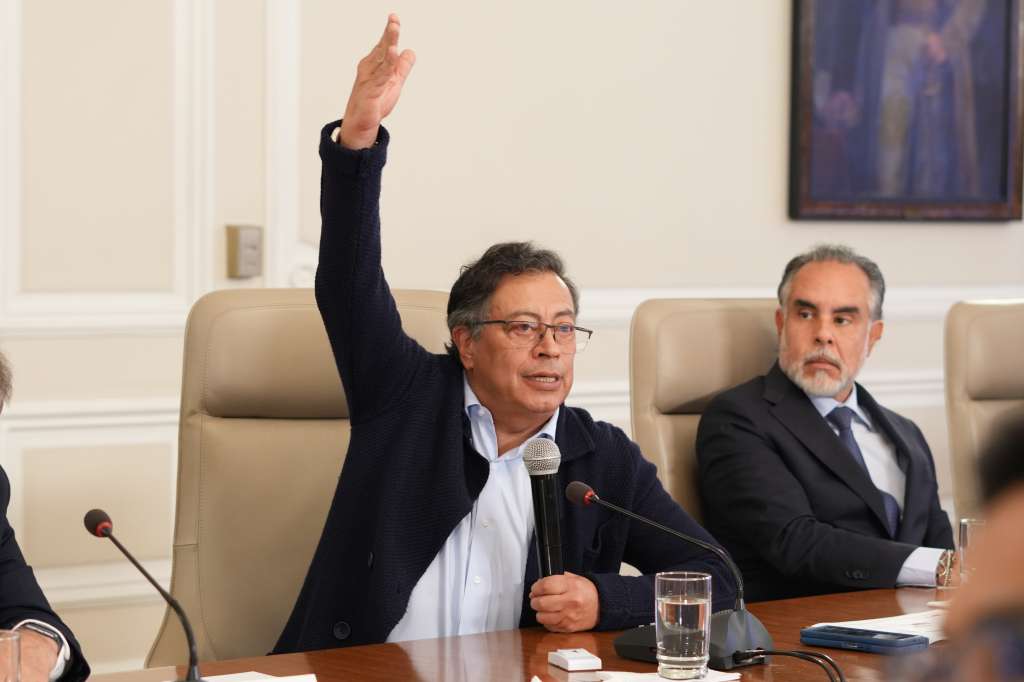 Presidente Gustavo Petro y Armando Benedetti, designado jefe de despacho.