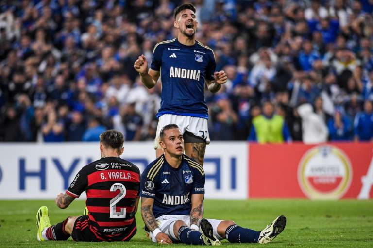 El jugador argentino Santiago Giordana fue figura clave para el empate de Millonarios con Flamengo en El Campín.