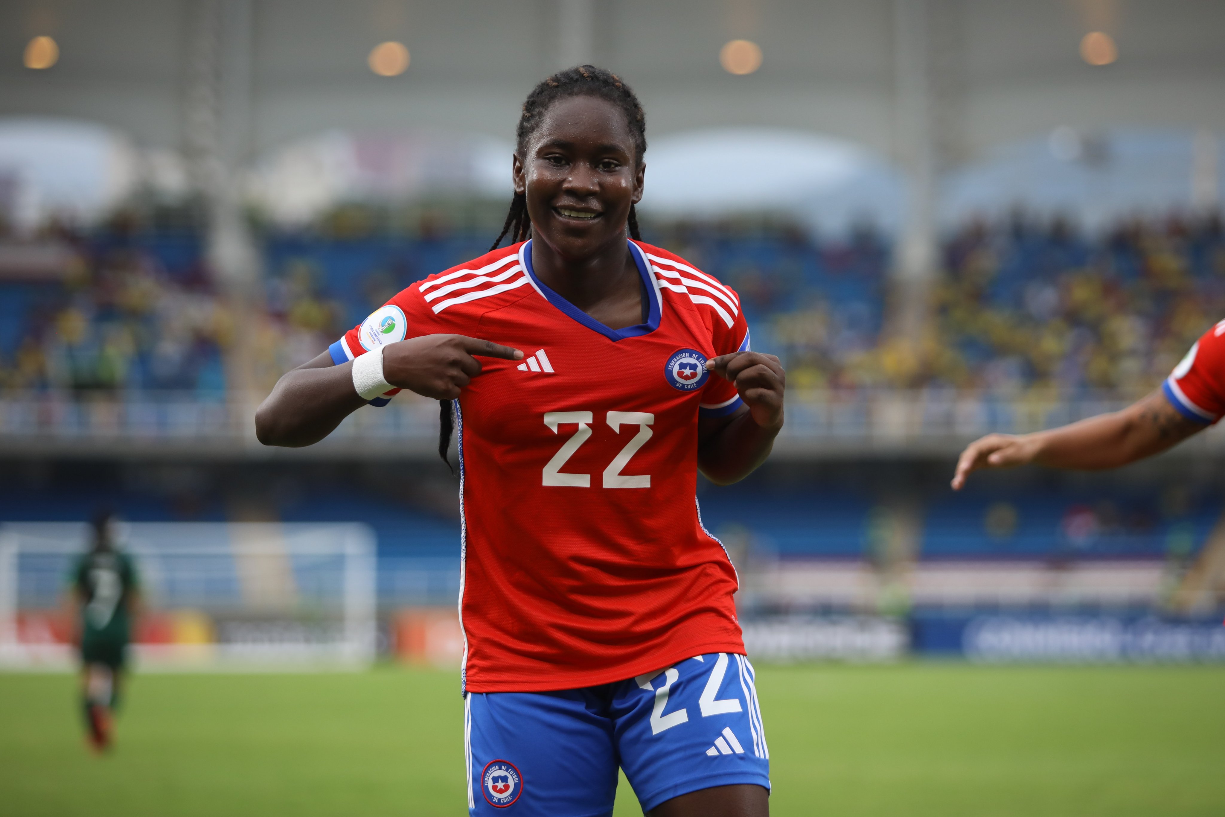 La delantera Mary Valencia, jugará este miércoles contra Colombia por la última roda de la fase de grupos de la Copa América 2022