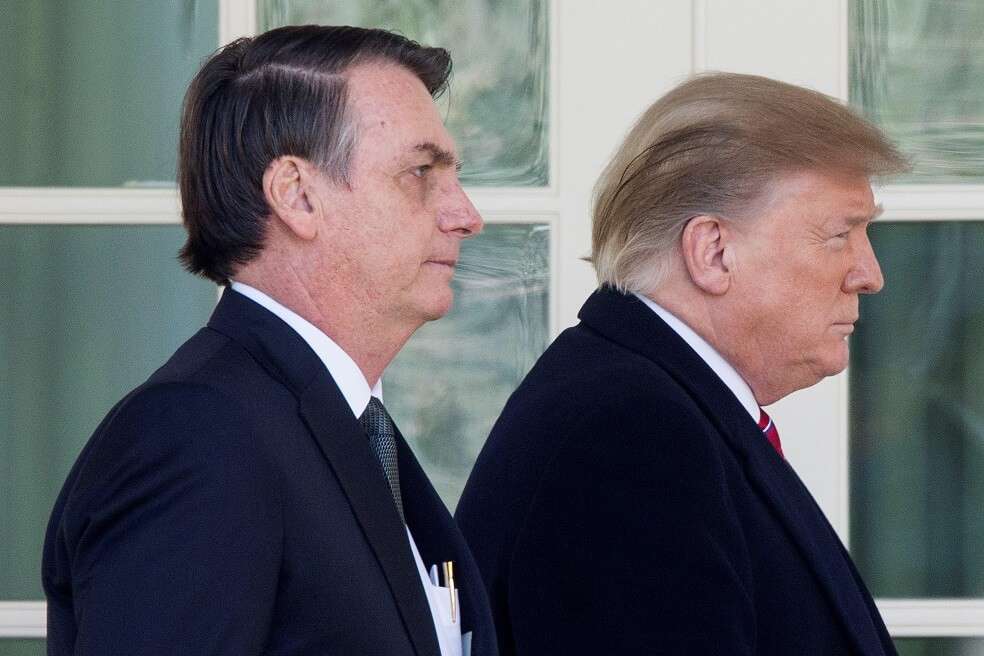 presidente de Estados Unidos, Donald Trump, afirmó que evaluará la idea de dar a Brasil privilegios militares similares a los que reciben los aliados estadounidenses miembros de la OTAN. / EFE