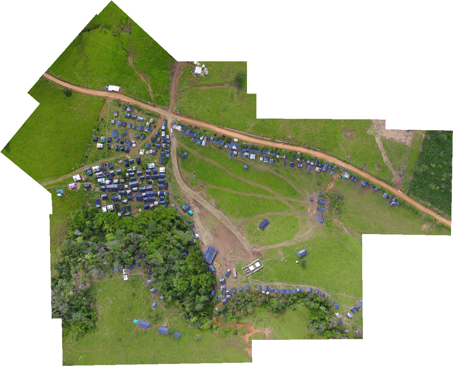 Aerofoto de la zona veredal Mariana Páez