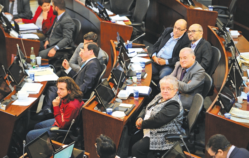 Los representantes de Voces de Paz y Reconciliación llegaron la semana pasada al Congreso para velar por la buena implementación de los acuerdos. / Gustavo Torrijos