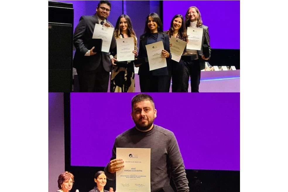El fotógrafo José Vargas, abajo, y Juan Carlos Rincón, Valeria Cortés Bernal, Valerie Cortés Villalba, María Paula Ardila Martínez y Kenny Salamanca Rodríguez, recibieron los Premios Simón Bolíviar en Reportaje gráfico y Opinión, respectivamente.