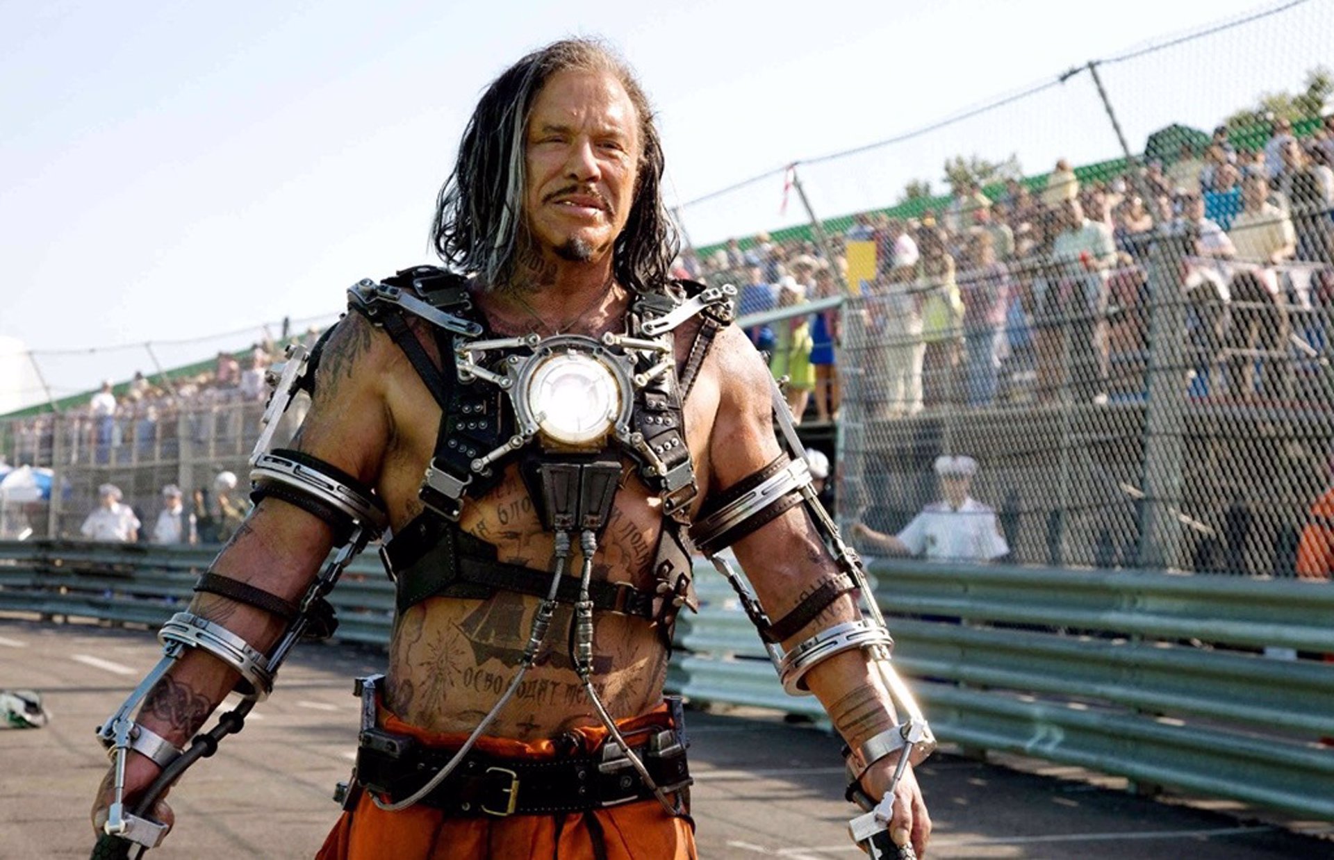 Mickey Rourke interpretó al villano Ivan Vanko (Whiplash) en Iron Man 2.