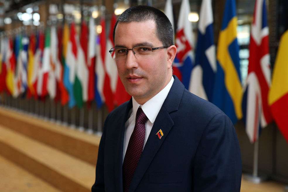 El ministro de Relaciones Exteriores de Venezuela, Jorge Arreaza, en la cumbre de la CELAC en Bruselas. / AFP