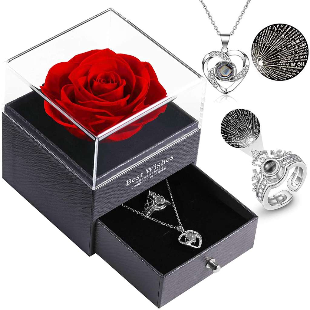 Rosa con cajón joyero de RongDX.