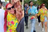 Karol G disfrutó de día libre en los parques de Orlando luego de su caída en Miami