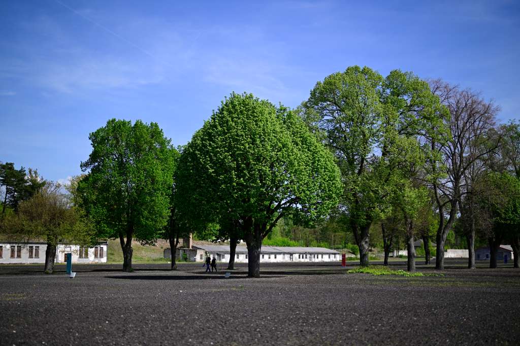 (FILES) General view of the Ravensbrueck concentration camp, close to Fuerstenberg, north of Berlin, on April 29, 2025.