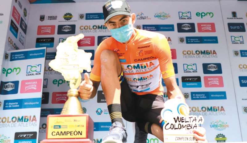 El boyacense Diego Camargo, de 22 años, del equipo Colombia Tierra de Atletas. / FCC