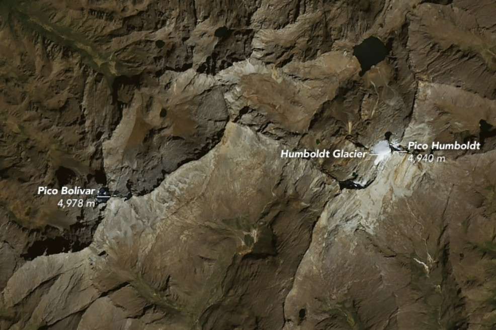 Sólo queda el 1% del glaciar Humboldt. / Nasa