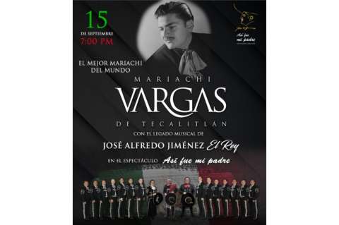 Tributo a José Alfredo Jiménez del Mariachi Vargas de Tecalitlán, en streaming