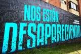 Murales y grafitis en Bogotá que protestan en contra de la desaparición
