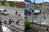 Batalla campal de habitantes de calle y bandas delincuenciales en el centro de Bogotá
