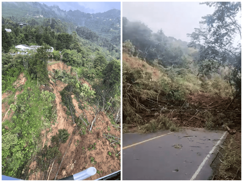 Deslizamiento en la loma de los Balsos