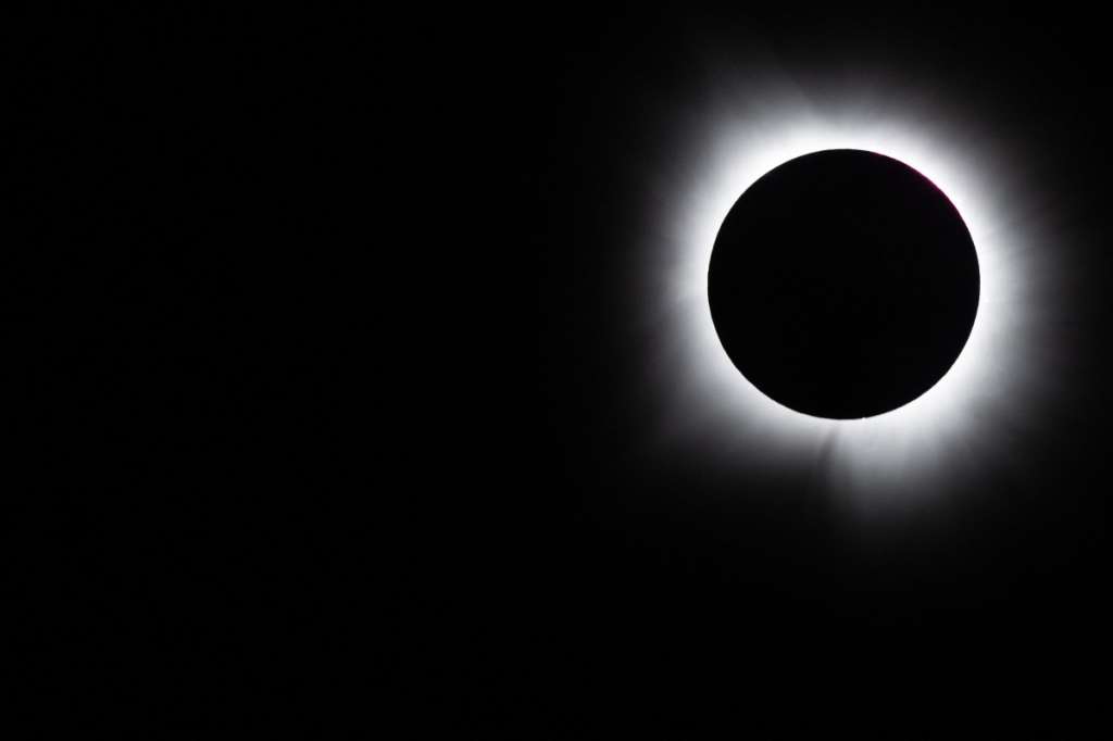 (FILES) BRADY, TEXAS - APRIL 08: The moon fully passes over the sun's horizon during a Total solar eclipse on April 08, 2024 in Brady, Texas. Millions of people have flocked to areas across North America that are in the "path of totality" in order to experience the eclipse today. During the event, the moon will pass in between the Sun and the Earth, appearing to block the Sun.