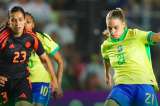 La selección femenina dejó escapar la victoria y empató con Brasil: mire los goles