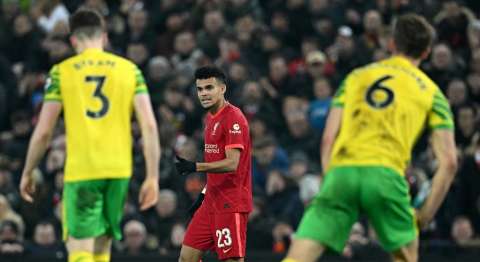 Luis Díaz participó de la clasificación del Liverpool en la FA Cup