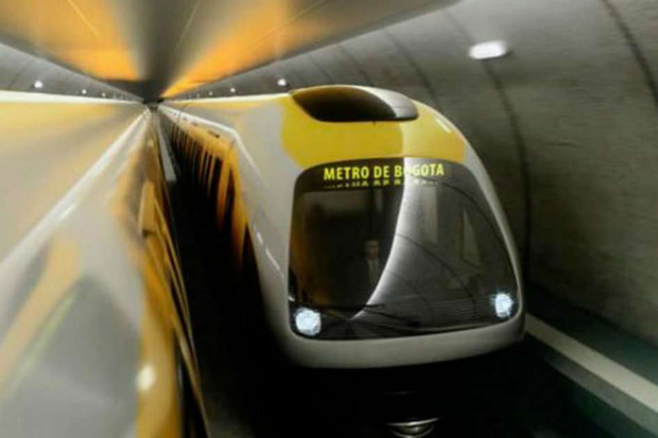 Maqueta del metro para Bogotá.