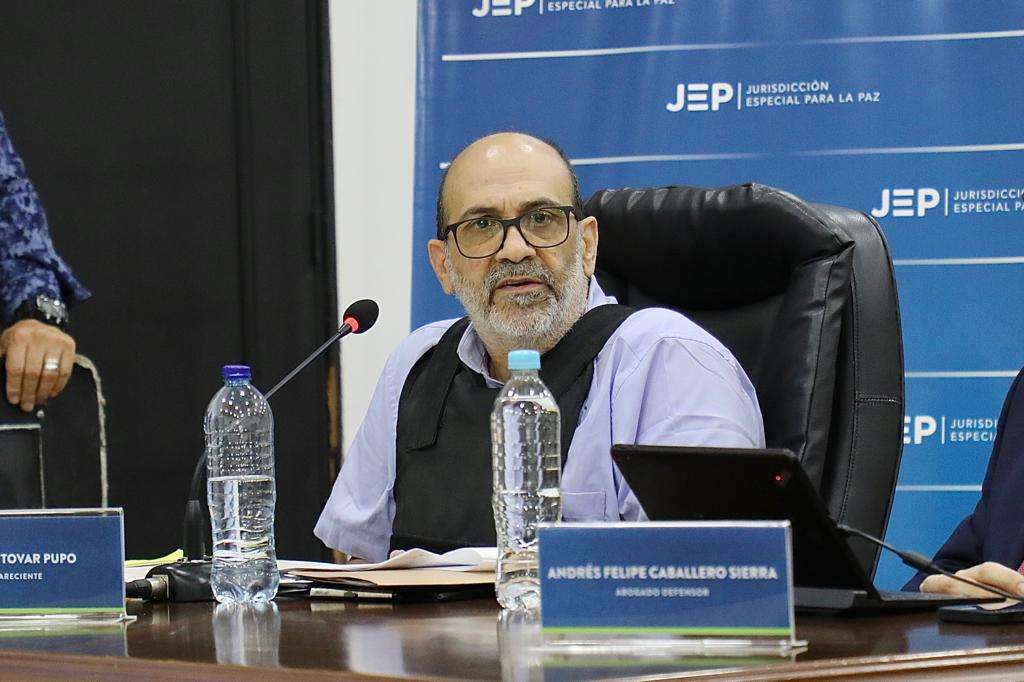 Rodrigo Tovar Pupo, alias "Jorge 40", durante la inédita declaración que otorgó a la JEP sobre su verdad del conflicto armado.