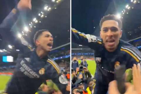 “¡Así gana el Madrid!”, Jude Bellingham celebra cantando en español: video