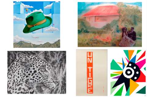 Artistas pintan sus películas favoritas del cine colombiano