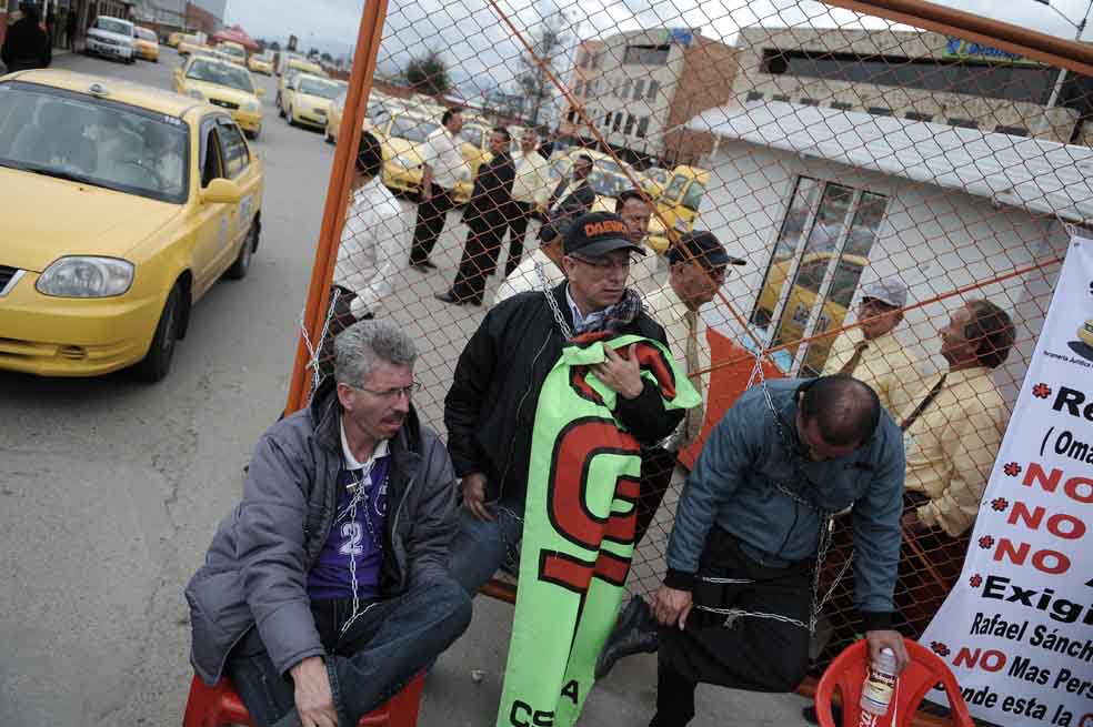 A finales del año pasado los taxistas de El Dorado protagonizaron una protesta. / Archivo