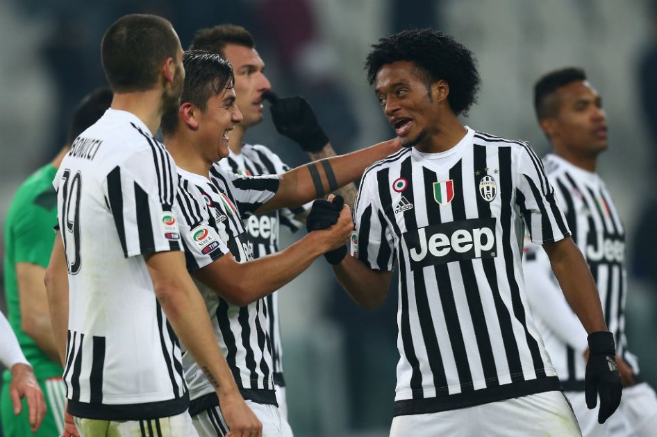 Cuadrado fue clave en la victoria de la Juve contra Sassuolo. Foto: AFP