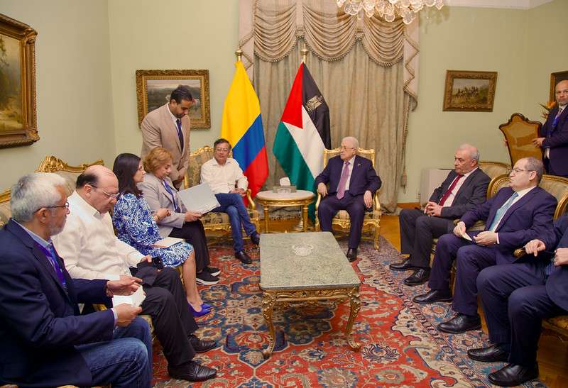 El presidente Petro se reunió con autoridades de Palestina.