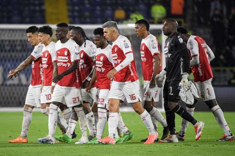 En imágenes: así fue el partidazo entre Santa Fe y Nacional en El Campín