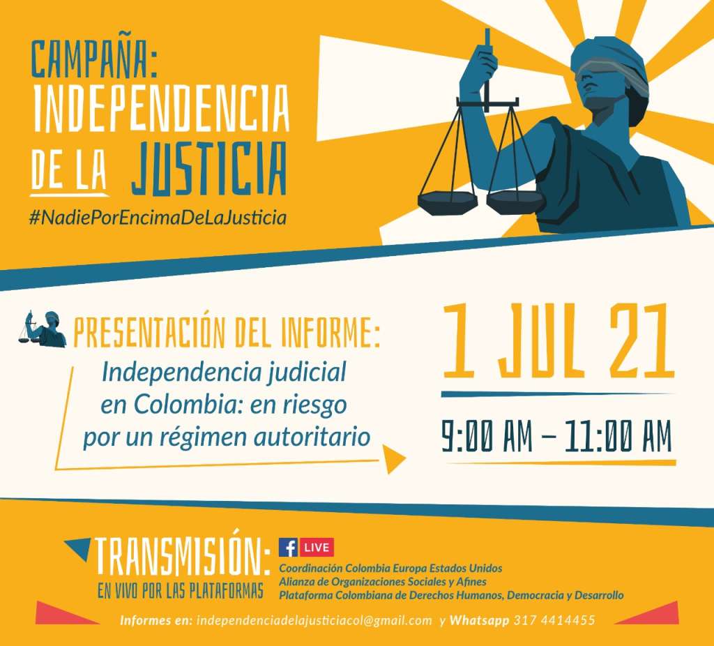 Invitación presentación informe independencia judicial