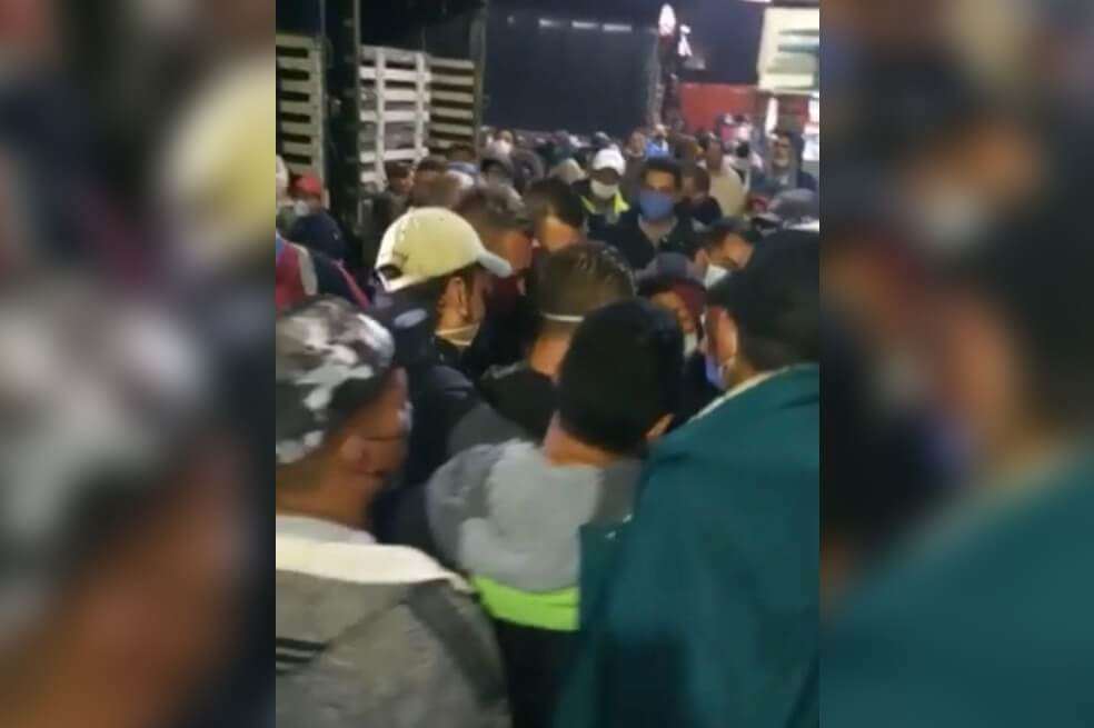 Esta mañana se presentó una aglomeración en la central de abastecimiento de alimentos Corabastos. / Archivo Particular