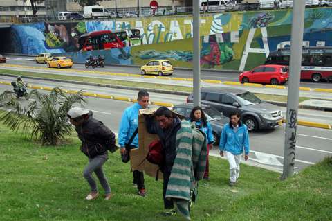 Así transcurre en Bogotá traslado voluntario de habitantes de calle a hogares de paso