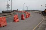Fuerte congestión vehicular en la Autosur por demolición del puente de Venecia