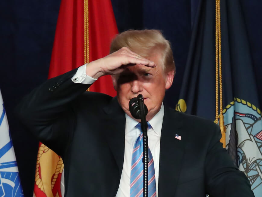 El presidente de Estados Unidos, Donald Trump, cumplió sus amenazas con Centroamérica. / AFP