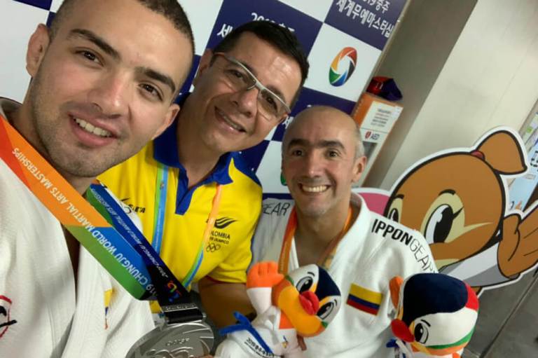 Judocas colombianos ganan medalla de plata en Juegos Mundiales de Artes Marciales