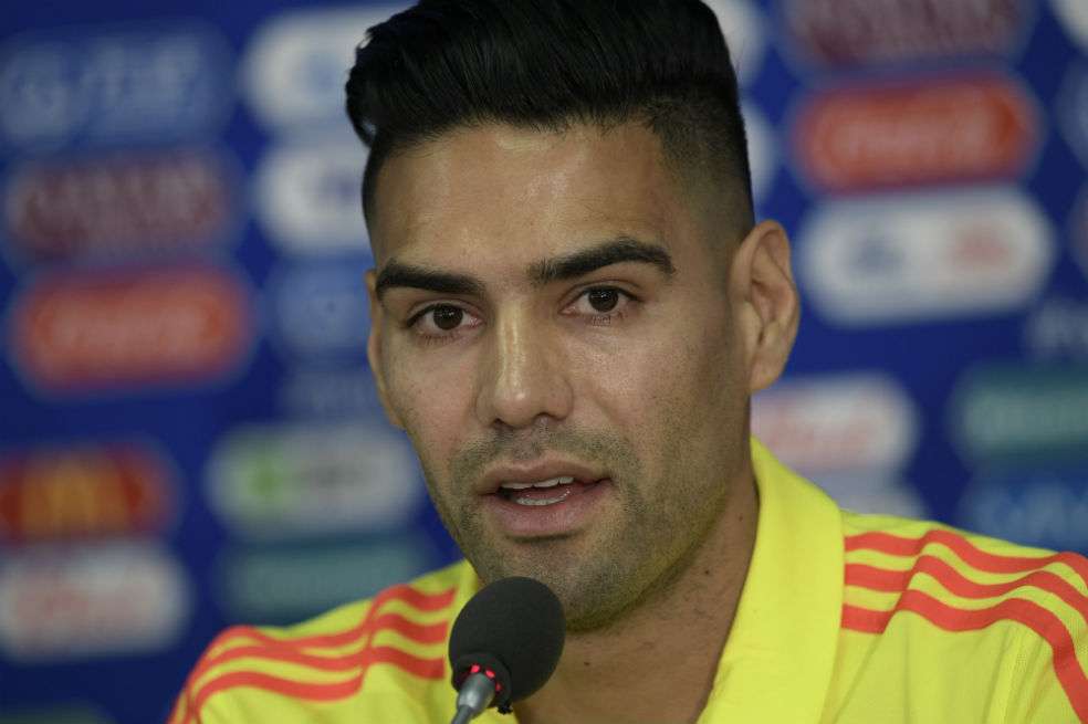 Radamel Falcao, delantero de la selección de Colombia. / AFP