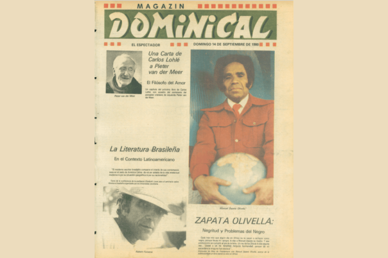 Portada dedicada al médico, antropólogo y escritor colombiano, Manuel Zapata Olivella.