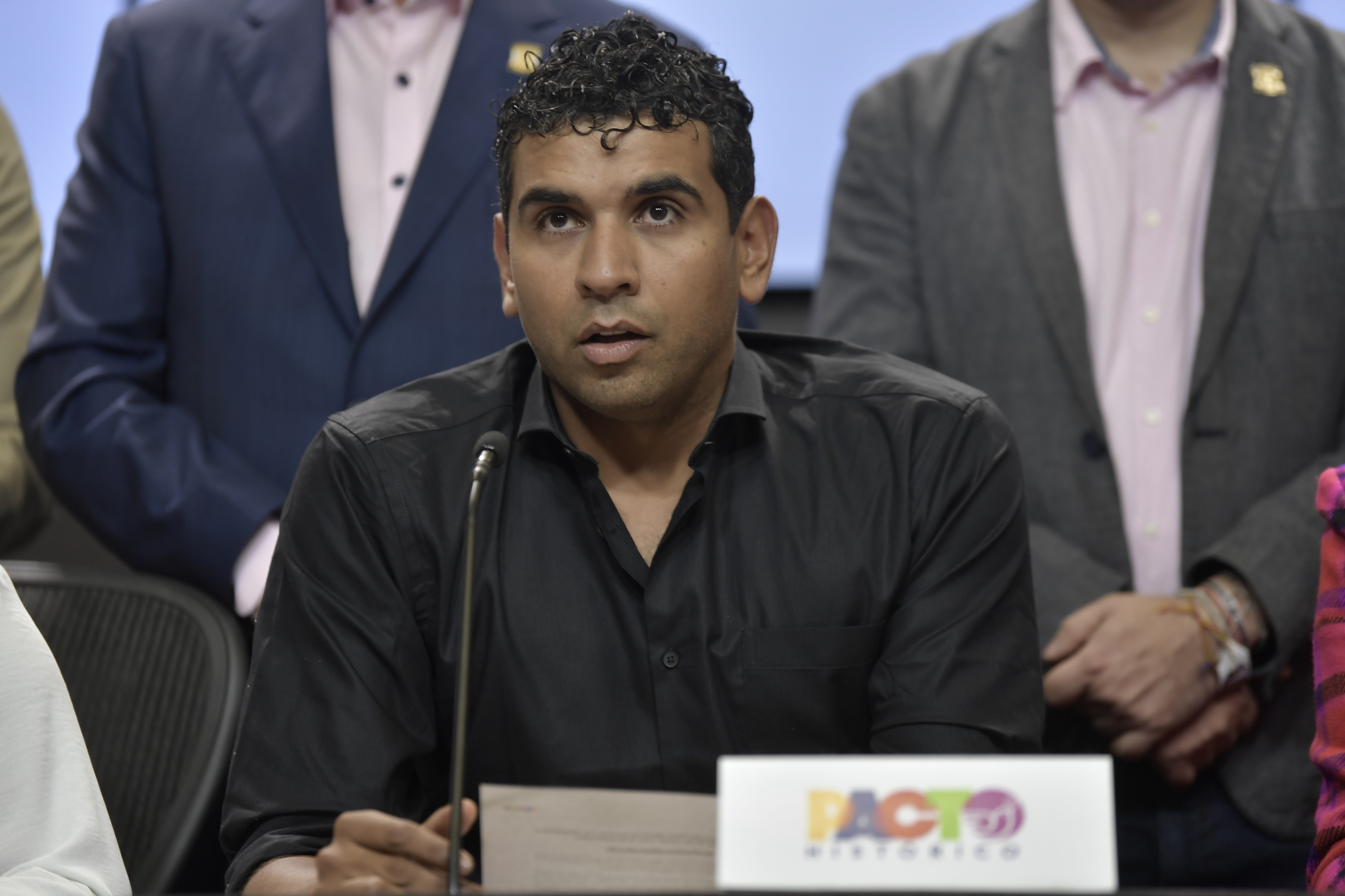 Rueda de prensa del Pacto Histórico que contó con la presencia de Gloria Inés Ramírez y David Racero