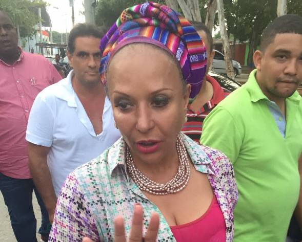 Piedad Córdoba junto a Alex Saab en un evento en Barranquilla.