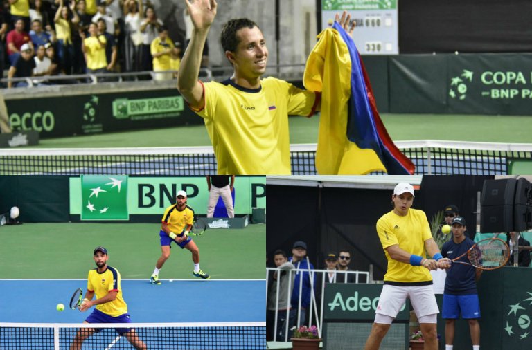 Remontada histórica: Colombia venció por primera vez a Brasil en Copa Davis