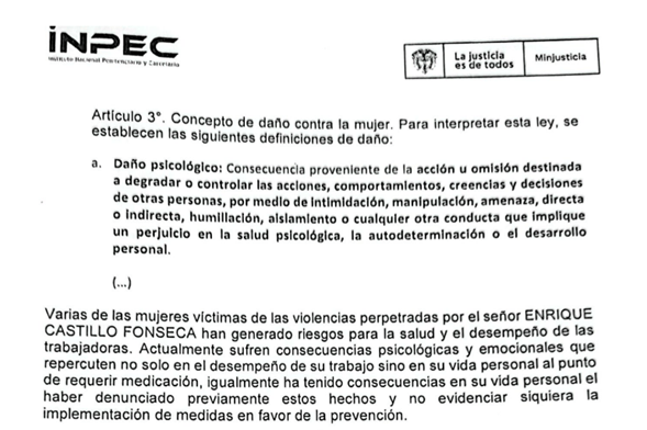 Documento dentro del expediente.