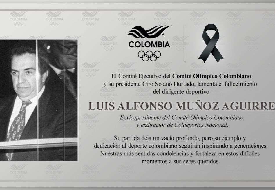 Falleció Luis Alfonso Muñoz Aguirre, figura clave del deporte colombiano