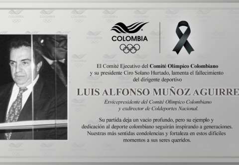 Falleció Luis Alfonso Muñoz Aguirre, figura clave del deporte colombiano