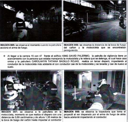 Kooby Bray Duarte fue impactado por dos proyectiles de una SIG Sauer 9 mm accionada por una patrullera de la Policía.