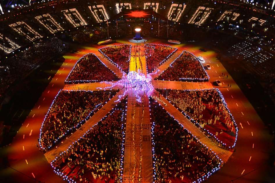 Imagen de la ceremonia de clausura de Londres 2012 / AFP